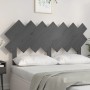 Bettkopfteil aus massivem grauem Kiefernholz, 151,5 x 3 x 81 cm von vidaXL, Kopf- und Fußteile - Ref: Foro24-819227, Preis: 5...