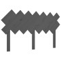 Solid gray pine wood bed headboard 151.5x3x81 cm by vidaXL, Headboards and footboards - Ref: Foro24-819227, Price: 50,40 €, D...