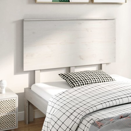 Bettkopfteil aus massivem weißem Kiefernholz, 124 x 6 x 82,5 cm von vidaXL, Kopf- und Fußteile - Ref: Foro24-819161, Preis: 5...