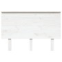 Bettkopfteil aus massivem weißem Kiefernholz, 124 x 6 x 82,5 cm von vidaXL, Kopf- und Fußteile - Ref: Foro24-819161, Preis: 5...