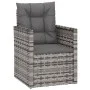 Garden furniture with cushions 3 pieces gray synthetic rattan by vidaXL, Garden sets - Ref: Foro24-319193, Price: 157,47 €, D...