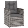 Gartenmöbel mit Kissen 3 Stück graues synthetisches Rattan von vidaXL, Gartensets - Ref: Foro24-319193, Preis: 159,96 €, Raba...