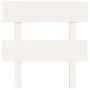 Solid white pine wood bed headboard 103.5x3x81 cm by vidaXL, Headboards and footboards - Ref: Foro24-819056, Price: 30,31 €, ...