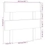Solid white pine wood bed headboard 103.5x3x81 cm by vidaXL, Headboards and footboards - Ref: Foro24-819056, Price: 30,31 €, ...