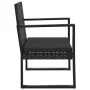 3-teiliges Gartenmöbel-Set und schwarze synthetische Rattankissen von vidaXL, Outdoor-Sofas - Ref: Foro24-319198, Preis: 122,...