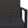 3-piece garden furniture set and black synthetic rattan cushions by vidaXL, Outdoor sofas - Ref: Foro24-319198, Price: 124,55...