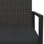 3-teiliges Gartenmöbel-Set und schwarze synthetische Rattankissen von vidaXL, Outdoor-Sofas - Ref: Foro24-319198, Preis: 122,...