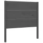 Kopfteil aus massivem grauem Kiefernholz, 96 x 4 x 100 cm von vidaXL, Kopf- und Fußteile - Ref: Foro24-818702, Preis: 43,50 €...