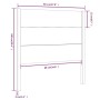 Kopfteil aus massivem grauem Kiefernholz, 96 x 4 x 100 cm von vidaXL, Kopf- und Fußteile - Ref: Foro24-818702, Preis: 44,08 €...