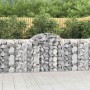 Cestas de gaviones 50 uds forma de arco hierro 200x50x100/120cm