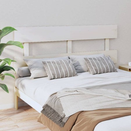 Solid white pine wood bed headboard 164x3x81 cm by vidaXL, Headboards and footboards - Ref: Foro24-819081, Price: 36,72 €, Di...