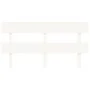 Cabecero de cama madera maciza de pino blanco 164x3x81 cm de vidaXL, Cabeceros y pies de cama - Ref: Foro24-819081, Precio: 3...