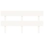 Solid white pine wood bed headboard 164x3x81 cm by vidaXL, Headboards and footboards - Ref: Foro24-819081, Price: 36,72 €, Di...