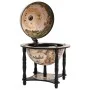 Botellero globo terráqueo madera maciza eucalipto negro by vidaXL, Wine and liquor cabinets - Ref: Foro24-343474, Price: 120,...