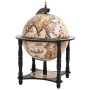 Botellero globo terráqueo madera maciza eucalipto negro by vidaXL, Wine and liquor cabinets - Ref: Foro24-343474, Price: 131,...
