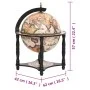 Botellero globo terráqueo madera maciza eucalipto negro by vidaXL, Wine and liquor cabinets - Ref: Foro24-343474, Price: 120,...