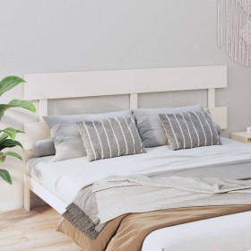Solid white pine wood bed headboard 204x3x81 cm by vidaXL, Headboards and footboards - Ref: Foro24-819091, Price: 35,55 €, Di...