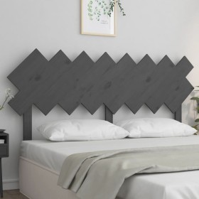Solid gray pine wood bed headboard 159.5x3x80.5 cm by vidaXL, Headboards and footboards - Ref: Foro24-819232, Price: 34,17 €,...