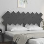 Solid gray pine wood bed headboard 159.5x3x80.5 cm by vidaXL, Headboards and footboards - Ref: Foro24-819232, Price: 34,17 €,...