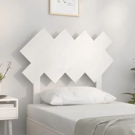 Bettkopfteil aus massivem weißem Kiefernholz, 92 x 3 x 81 cm von vidaXL, Kopf- und Fußteile - Ref: Foro24-819201, Preis: 22,7...