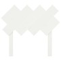 Solid white pine wood bed headboard 92x3x81 cm by vidaXL, Headboards and footboards - Ref: Foro24-819201, Price: 22,83 €, Dis...