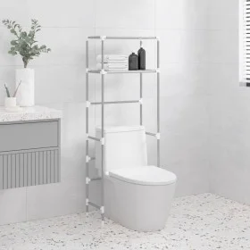 2-tier shelf above gray iron toilet 53.5x28x143 cm by vidaXL, Towel racks - Ref: Foro24-343134, Price: 16,81 €, Discount: %
