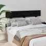 Bettkopfteil aus massivem schwarzem Kiefernholz, 124 x 3 x 81 cm von vidaXL, Kopf- und Fußteile - Ref: Foro24-819064, Preis: ...