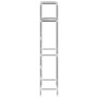 2-tier shelf above gray iron toilet 53.5x28x143 cm by vidaXL, Towel racks - Ref: Foro24-343134, Price: 17,01 €, Discount: %
