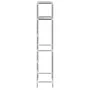 2-tier shelf above gray iron toilet 53.5x28x143 cm by vidaXL, Towel racks - Ref: Foro24-343134, Price: 16,81 €, Discount: %