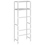 2-tier shelf above gray iron toilet 53.5x28x143 cm by vidaXL, Towel racks - Ref: Foro24-343134, Price: 17,01 €, Discount: %