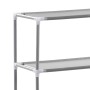 2-tier shelf above gray iron toilet 53.5x28x143 cm by vidaXL, Towel racks - Ref: Foro24-343134, Price: 17,01 €, Discount: %