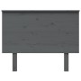 Bettkopfteil aus massivem grauem Kiefernholz, 104 x 6 x 82,5 cm von vidaXL, Kopf- und Fußteile - Ref: Foro24-819157, Preis: 5...