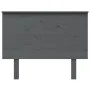 Cabecero de cama madera maciza de pino gris 104x6x82,5 cm de vidaXL, Cabeceros y pies de cama - Ref: Foro24-819157, Precio: 5...