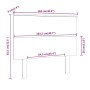 Bettkopfteil aus massivem grauem Kiefernholz, 104 x 6 x 82,5 cm von vidaXL, Kopf- und Fußteile - Ref: Foro24-819157, Preis: 5...