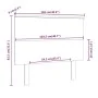 Cabecero de cama madera maciza de pino gris 104x6x82,5 cm de vidaXL, Cabeceros y pies de cama - Ref: Foro24-819157, Precio: 5...