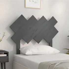 Bettkopfteil aus massivem grauem Kiefernholz, 92 x 3 x 81 cm von vidaXL, Kopf- und Fußteile - Ref: Foro24-819202, Preis: 22,4...