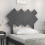 Bettkopfteil aus massivem grauem Kiefernholz, 92 x 3 x 81 cm von vidaXL, Kopf- und Fußteile - Ref: Foro24-819202, Preis: 22,6...