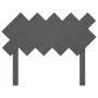 Solid gray pine wood bed headboard 104x3x80.5 cm by vidaXL, Headboards and footboards - Ref: Foro24-819207, Price: 37,09 €, D...