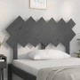 Bettkopfteil aus massivem grauem Kiefernholz, 122,5 x 3 x 80,5 cm von vidaXL, Kopf- und Fußteile - Ref: Foro24-819212, Preis:...