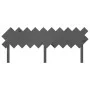 Solid gray pine wood bed headboard 196x3x80.5 cm by vidaXL, Headboards and footboards - Ref: Foro24-819242, Price: 38,27 €, D...