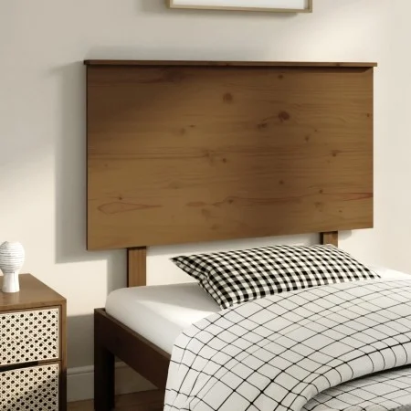 Honey brown solid pine wood bed headboard 104x6x82.5cm by vidaXL, Headboards and footboards - Ref: Foro24-819158, Price: 49,3...