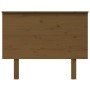 Bettkopfteil aus massivem Kiefernholz in Honigbraun, 104 x 6 x 82,5 cm von vidaXL, Kopf- und Fußteile - Ref: Foro24-819158, P...