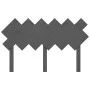 Solid gray pine wood bed headboard 132x3x81 cm by vidaXL, Headboards and footboards - Ref: Foro24-819217, Price: 45,31 €, Dis...