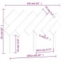 Bettkopfteil aus massivem grauem Kiefernholz, 132 x 3 x 81 cm von vidaXL, Kopf- und Fußteile - Ref: Foro24-819217, Preis: 45,...
