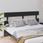 Cabecero de cama madera maciza de pino negro 204x3x81 cm de vidaXL, Cabeceros y pies de cama - Ref: Foro24-819094, Precio: 32...