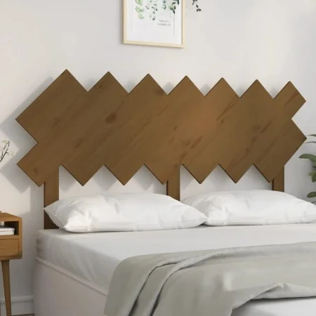 Bettkopfteil aus massivem Kiefernholz, honigbraun, 151,5 x 3 x 81 cm von vidaXL, Kopf- und Fußteile - Ref: Foro24-819228, Pre...