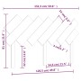Bettkopfteil aus massivem Kiefernholz, honigbraun, 151,5 x 3 x 81 cm von vidaXL, Kopf- und Fußteile - Ref: Foro24-819228, Pre...