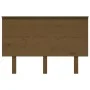 Cabecero de cama madera maciza de pino marrón miel 124x6x82,5cm de vidaXL, Cabeceros y pies de cama - Ref: Foro24-819163, Pre...