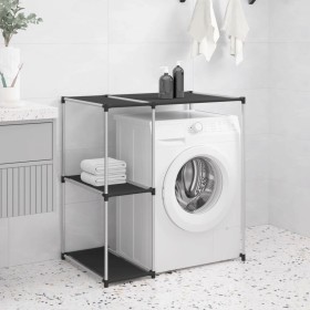 Black iron washing machine shelf 87x55x90.5 cm by vidaXL, Towel racks - Ref: Foro24-343145, Price: 22,91 €, Discount: %