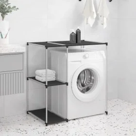 Black iron washing machine shelf 87x55x90.5 cm by vidaXL, Towel racks - Ref: Foro24-343145, Price: 22,64 €, Discount: %